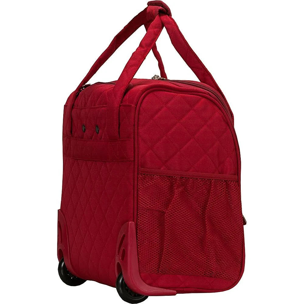 Charcoal Wheeled Underseat Carry-On W87824