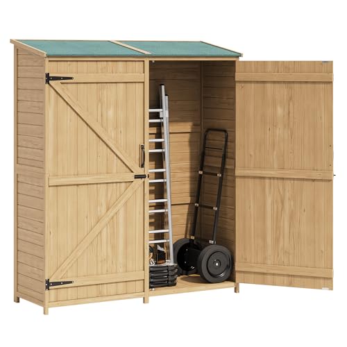 33.52 CU.FT Outdoor Storage Shed with Waterproof Asphalt Roof C3619