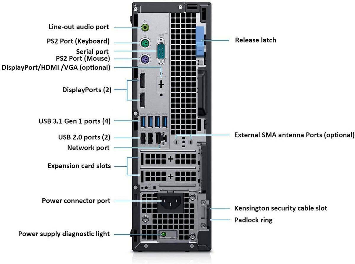 Dell OptiPlex 7070 SFF Desktop Computer, Intel Hexa Core i7-8700 3.20GHz, 16GB DDR4 RAM, 1TB NVMe M.2 SSD, Windows 11 Pro, Wireless Keyboard & Mouse P6492