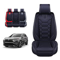 Black Leather Seat Covers for RAV4 (Sport Front Pair, Black&Gray) P321