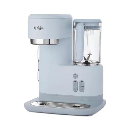 Gray 3-in-1 Single-Serve Coffee Maker & Blender with Reusable Filter, 2 Tumblers, Lids and Straws Z606198