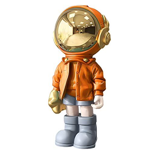 Blue Polyresin Astronaut Statue L95557