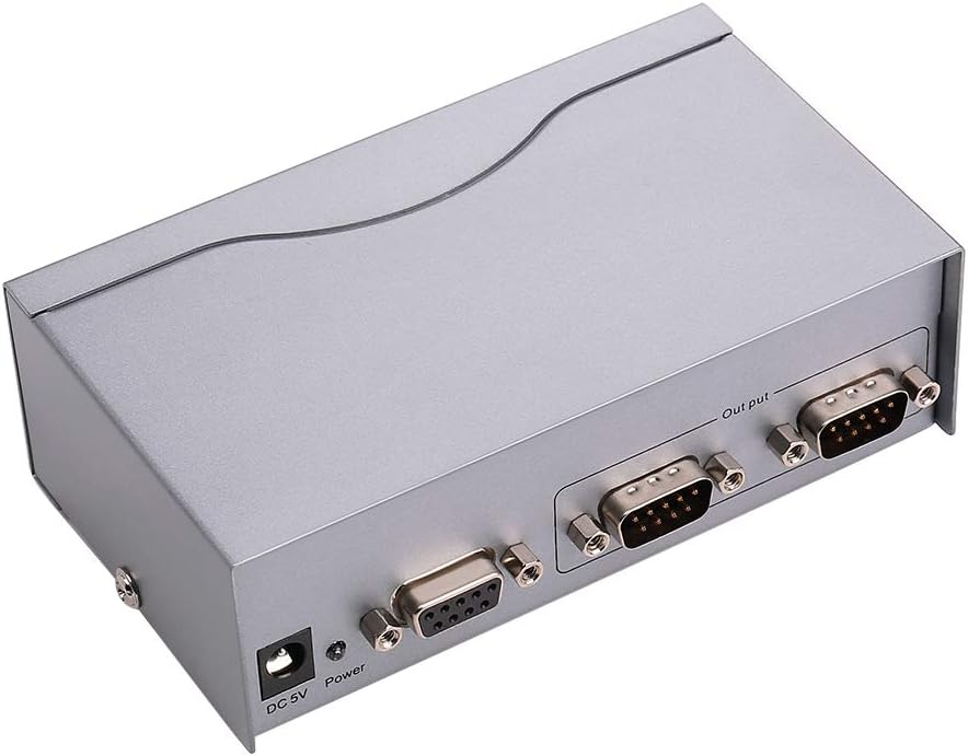 8 Port RS232 Serial Splitter Switch Box with Power Adapter Q62082