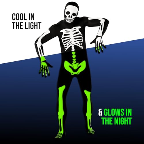 Skeleton Costume Glow in Dark P656413