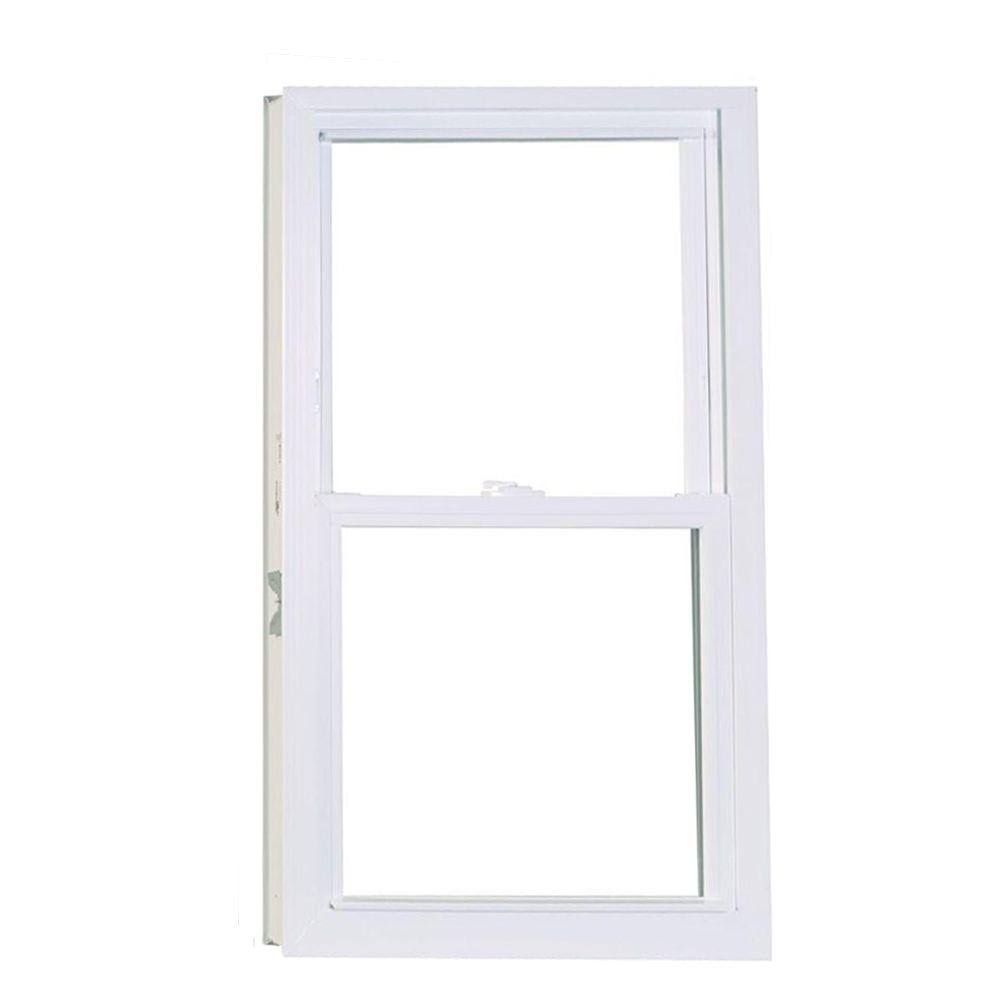 24 in. x 38 in. White Double Hung Vinyl Window M314