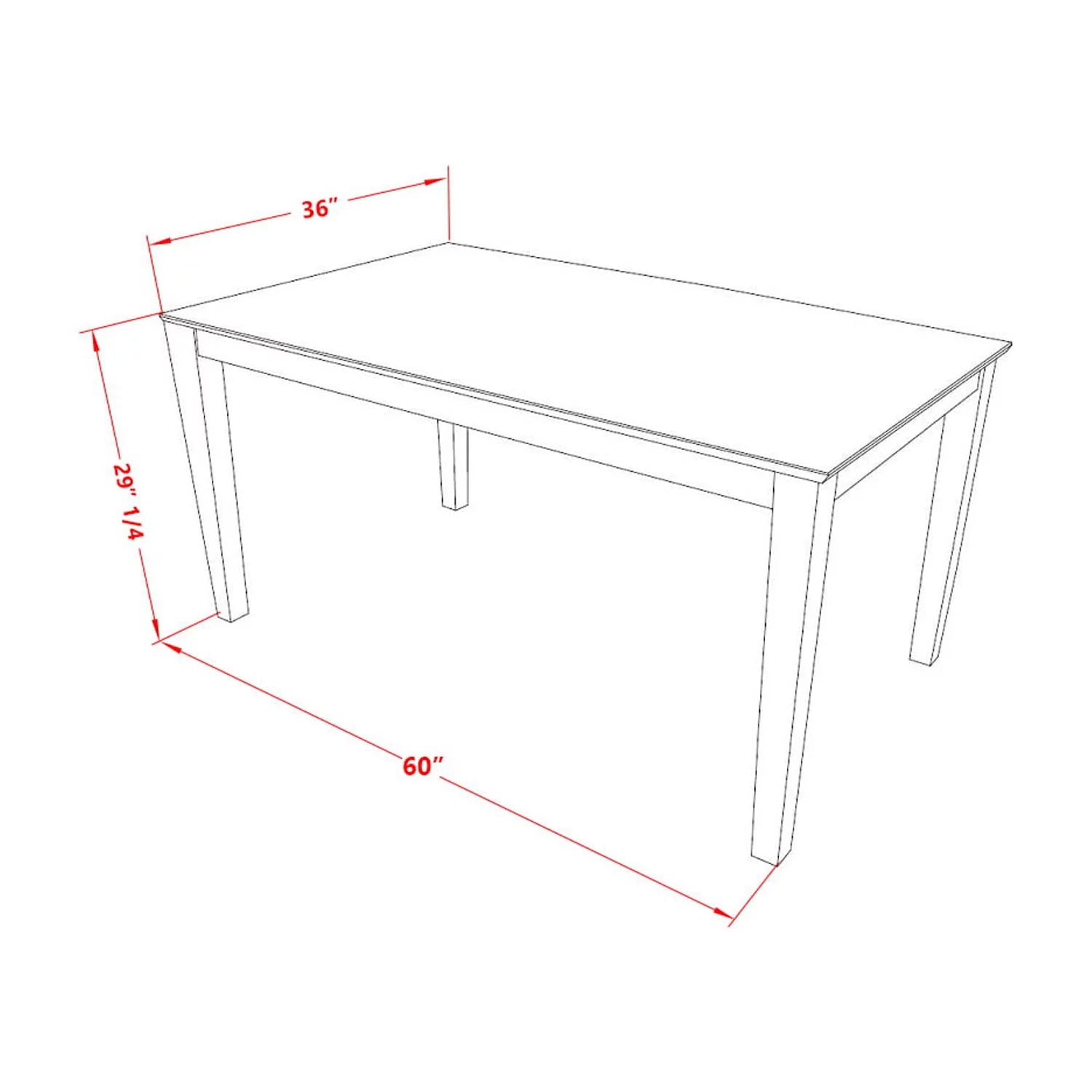 7 Piece Dining Table and 6 Chairs B951