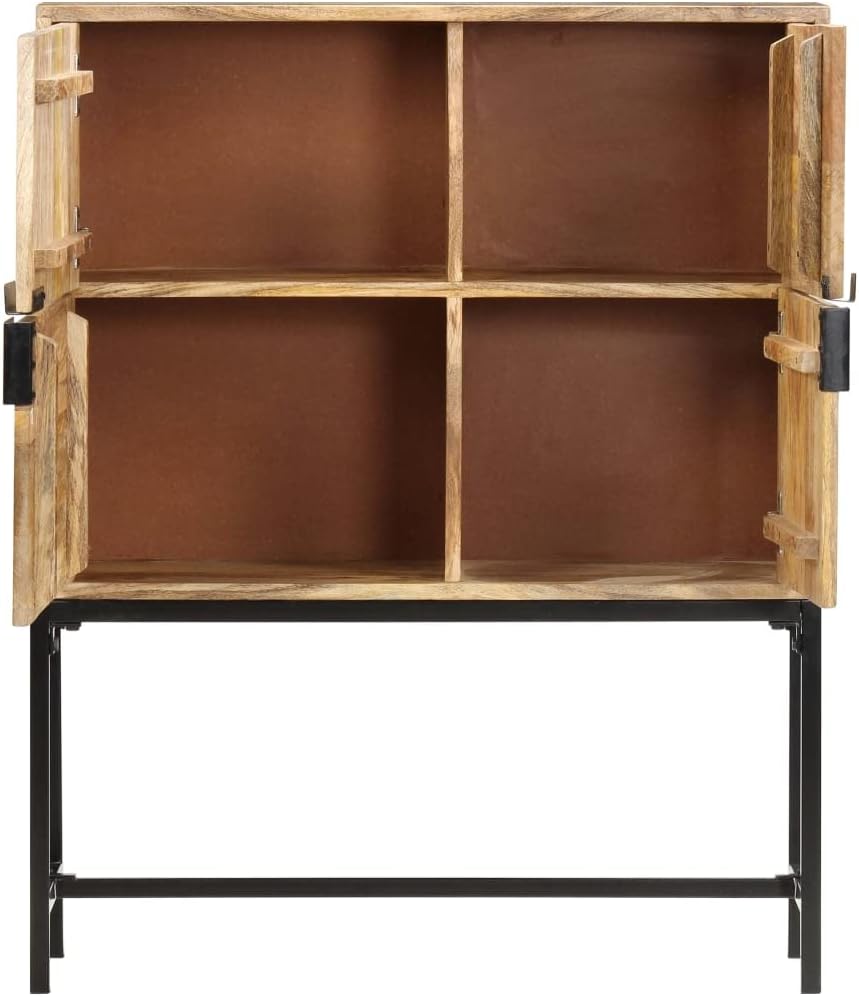 Solid Mango Wood Highboard 31.5"x11.8"x39.4" T45791