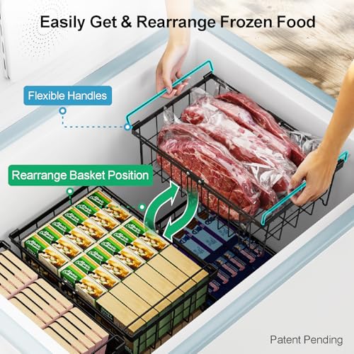 Black 2 Pack Expandable Freezer Organizer Bins P90767