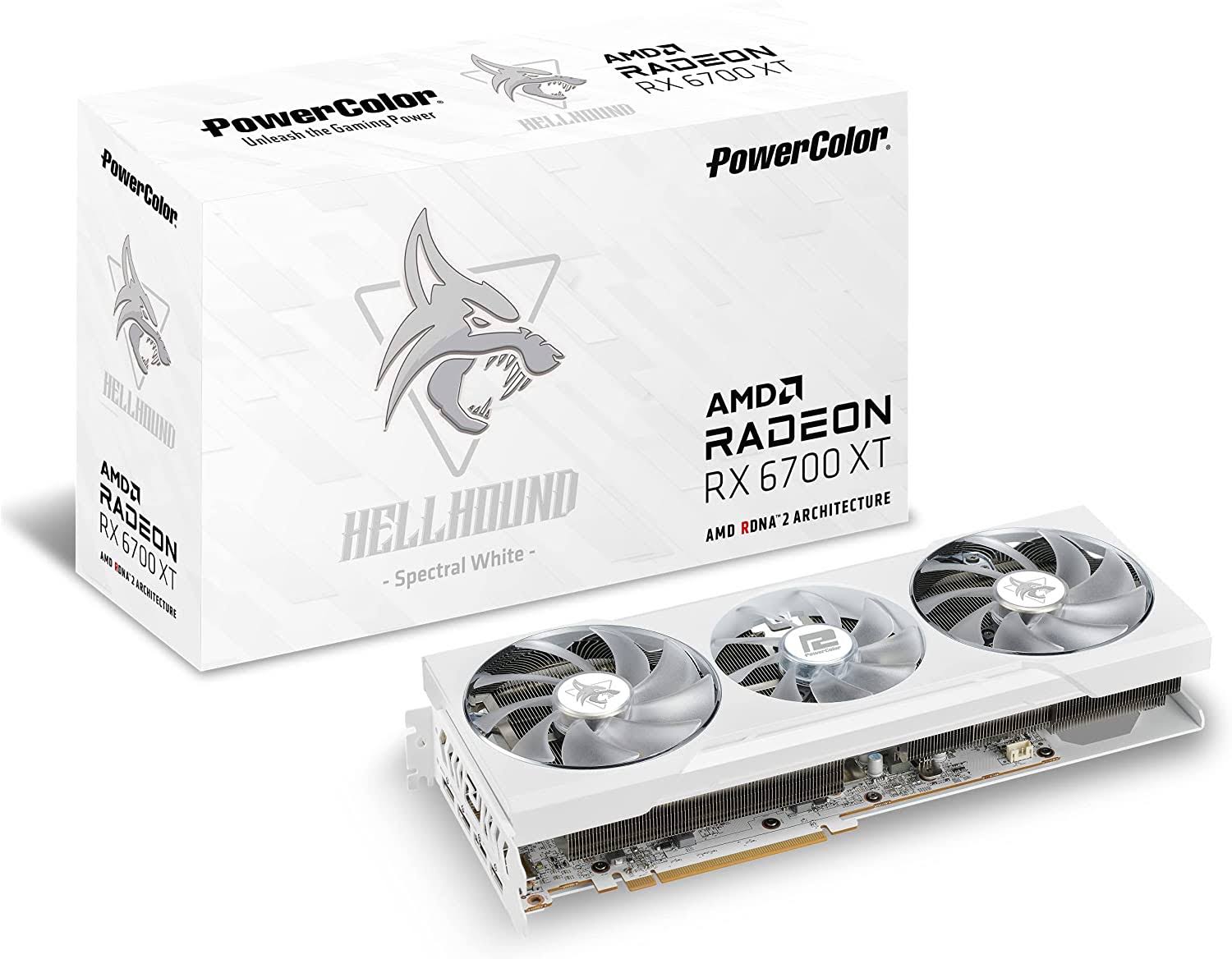 Spectral White AMD Radeon RX 6700 XT Graphics Card with 12gb GDDR6 Memory G88416