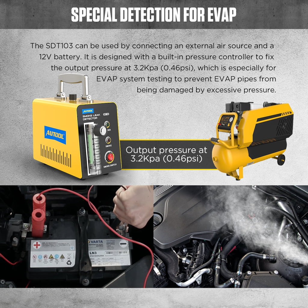 DC12V Car EVAP Smoke Machine Leak Tester X983