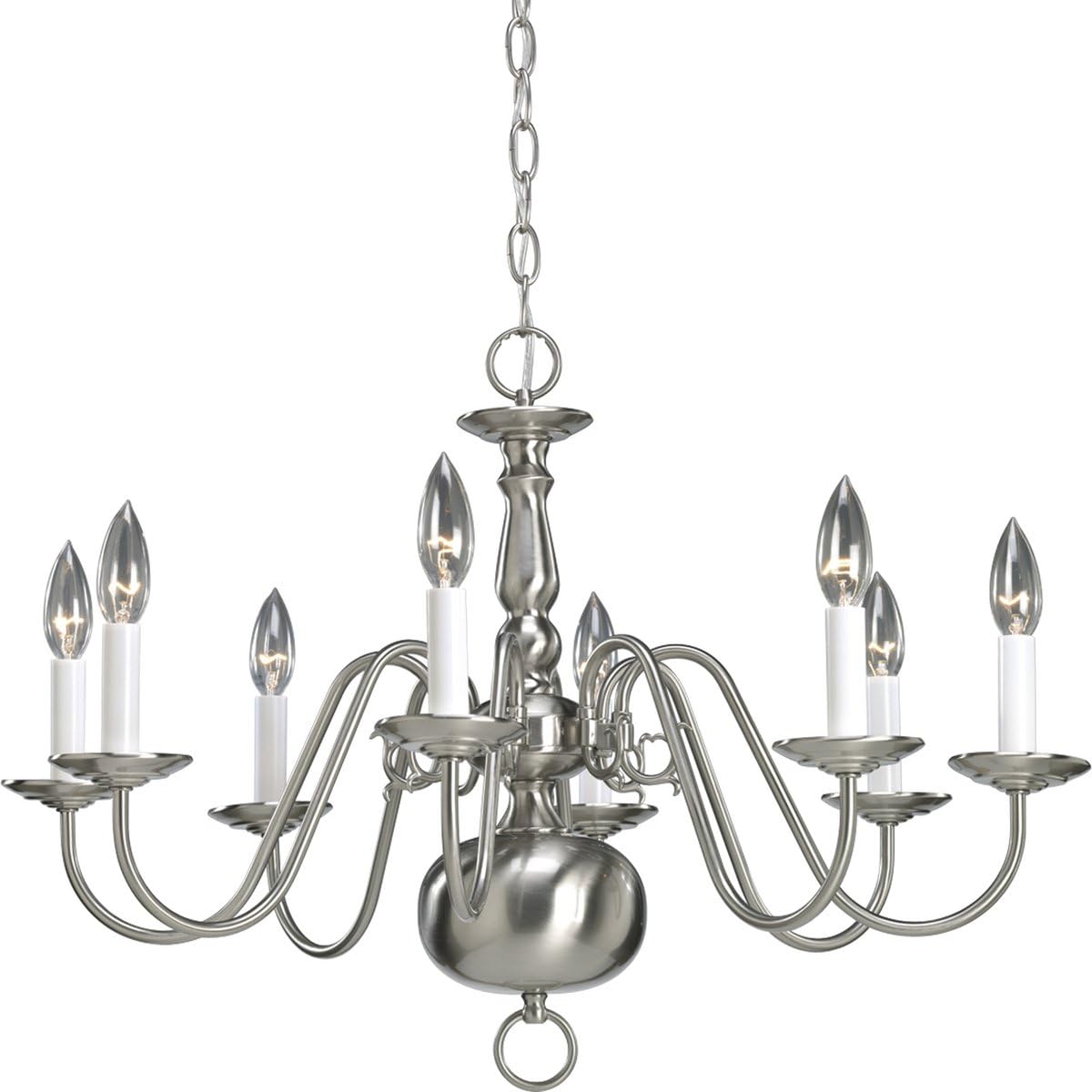 Brass Chandelier, 26-Inch Diameter x 18-Inch Height P17985