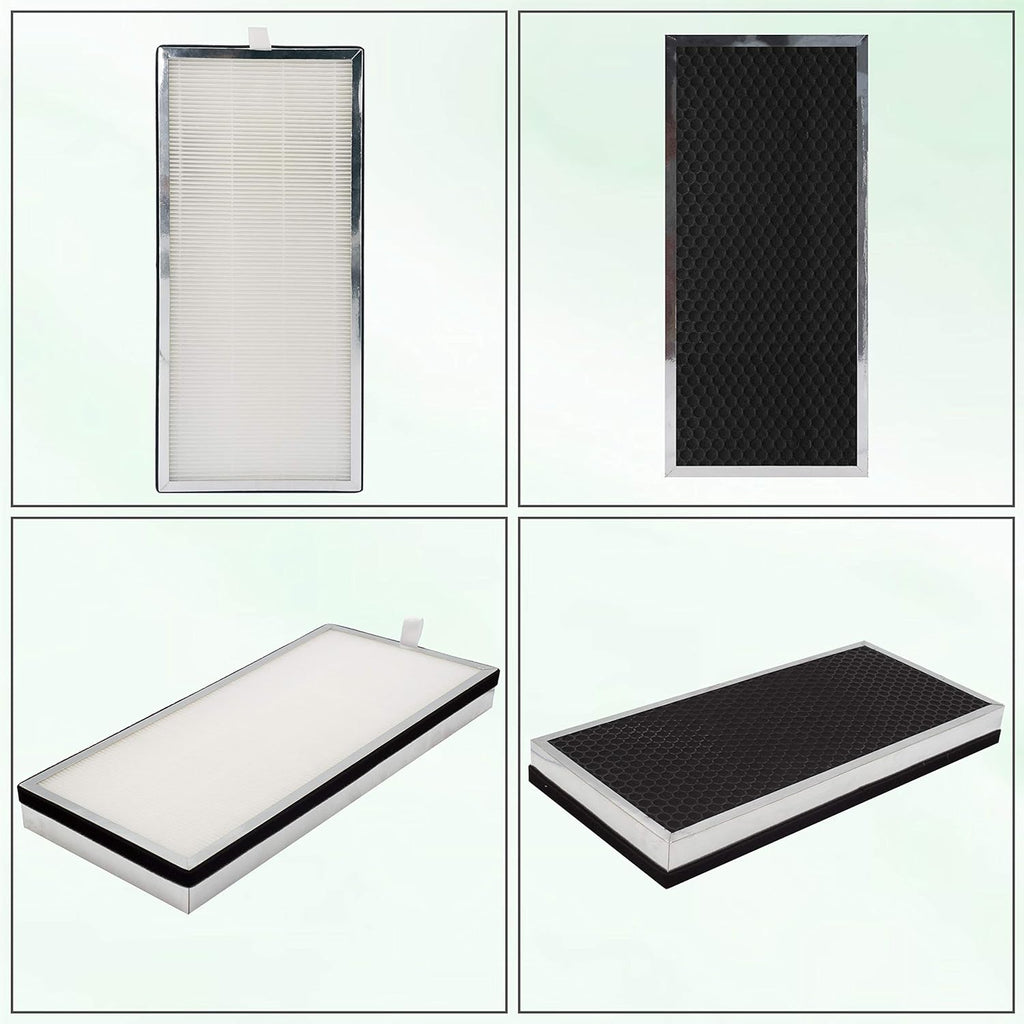2 Pack H13 True HEPA Replacement Filter with Activated Carbon Filter Z121