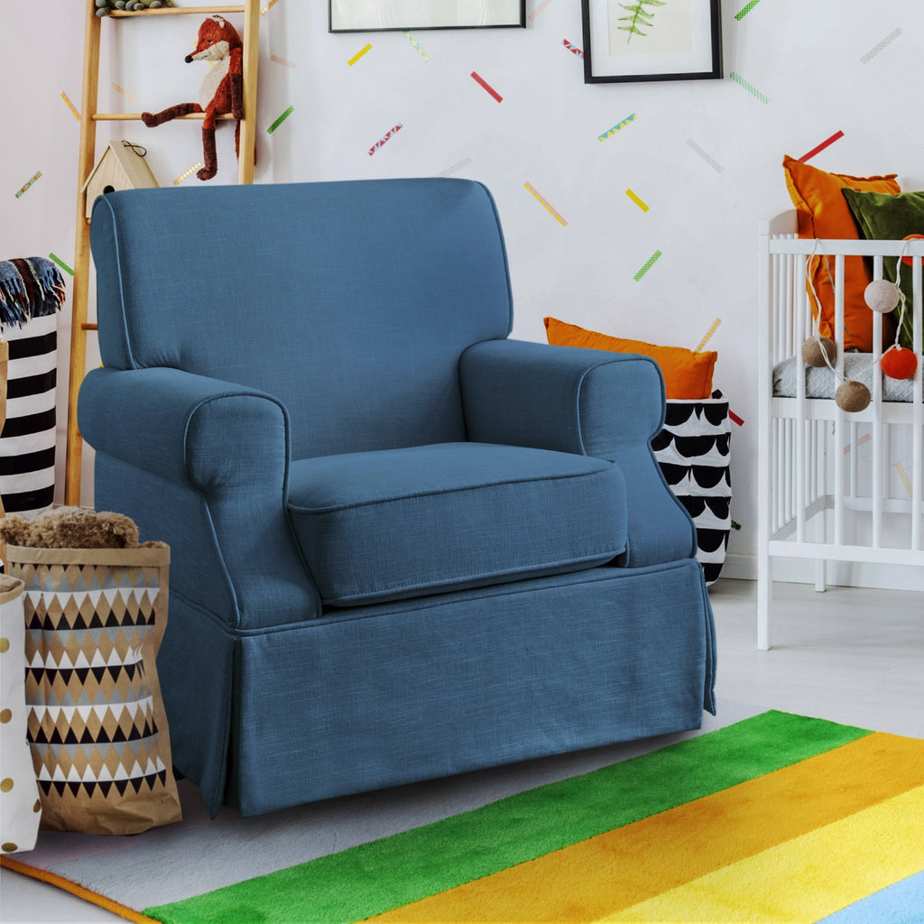 Beige Linen Fabric Swivel Chair E712948