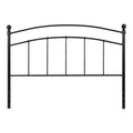 Black Metal Queen Size Open Slat Headboard N47485