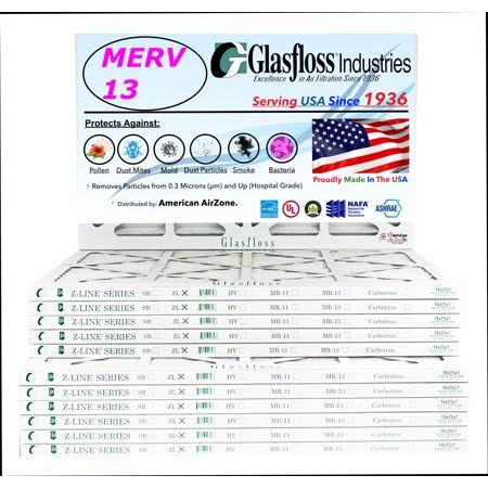 16x25x1 MERV 13 Pleated AC Furnace Air Filter U715
