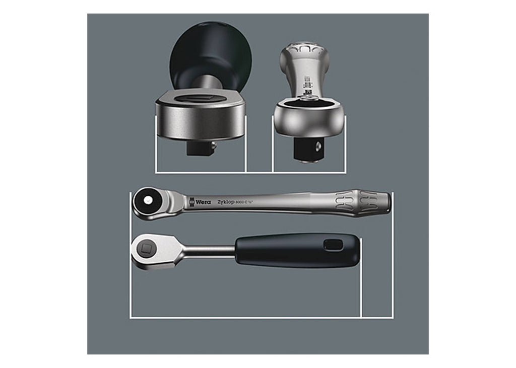 1/4x22 Drive Metal Ratchet Set U355437