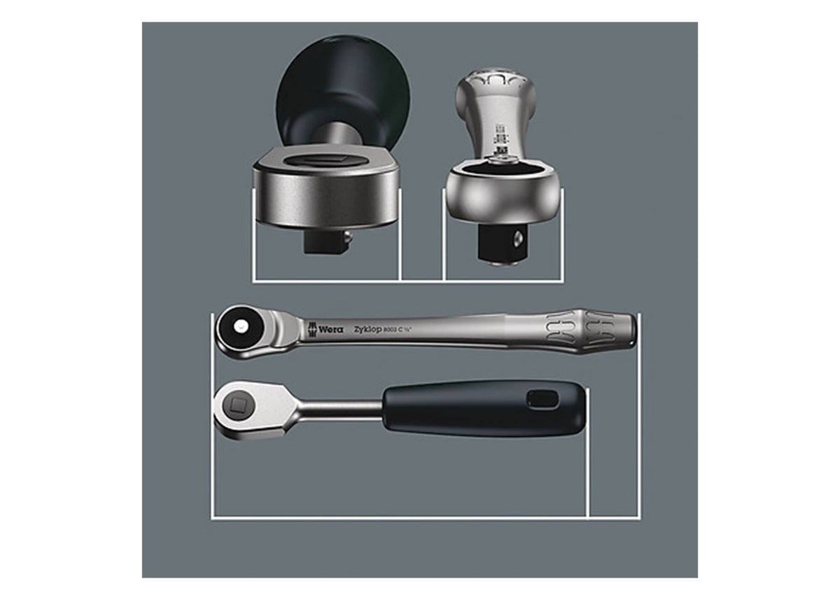 1/4x22 Drive Metal Ratchet Set U355437