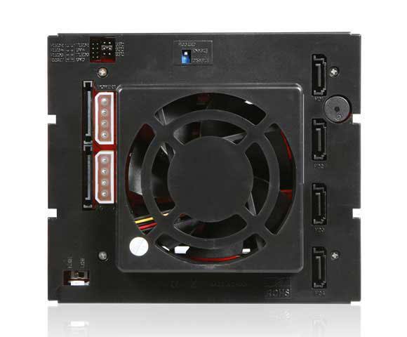 3x5.25x22 to 4x3.5x22 SAS/SATA Hot-Swap Cage V159216