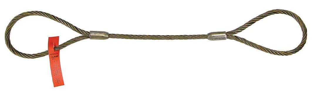Wire Rope Sling, 4 ft L, Vert Cap 19600 lb P4531