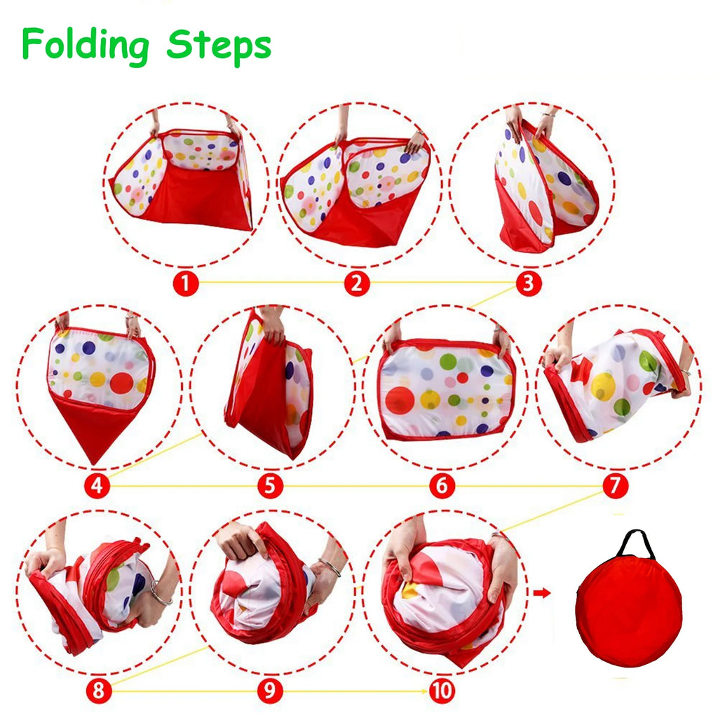 Polka Dot Ball Pit Popup Play Tent K1508