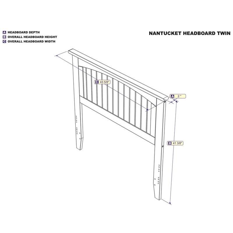 Twin Panel Headboard in White K6917