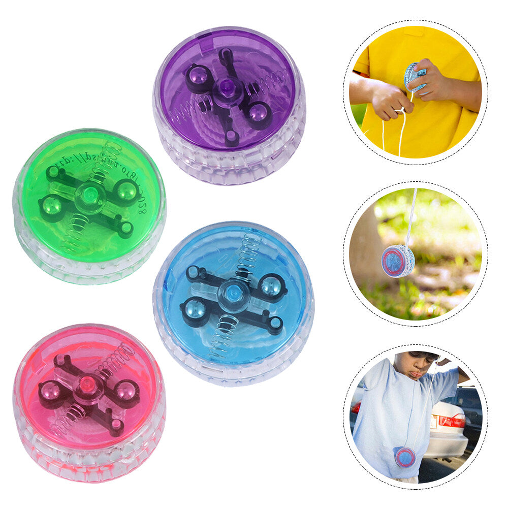 4pcs LED Light-Up Yoyo Toy for Beginner E367