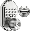 Keyless Entry Deadbolt Stainless Steel Digital Code Keypad Door Knob Weatherproof Pack of 2 U250