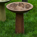 Hydrangea Leaf Birdbath S9048