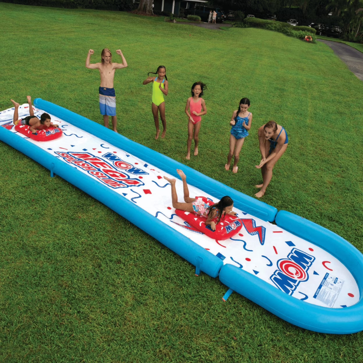 25 Ft Backyard Slide with Splash Pool M4929