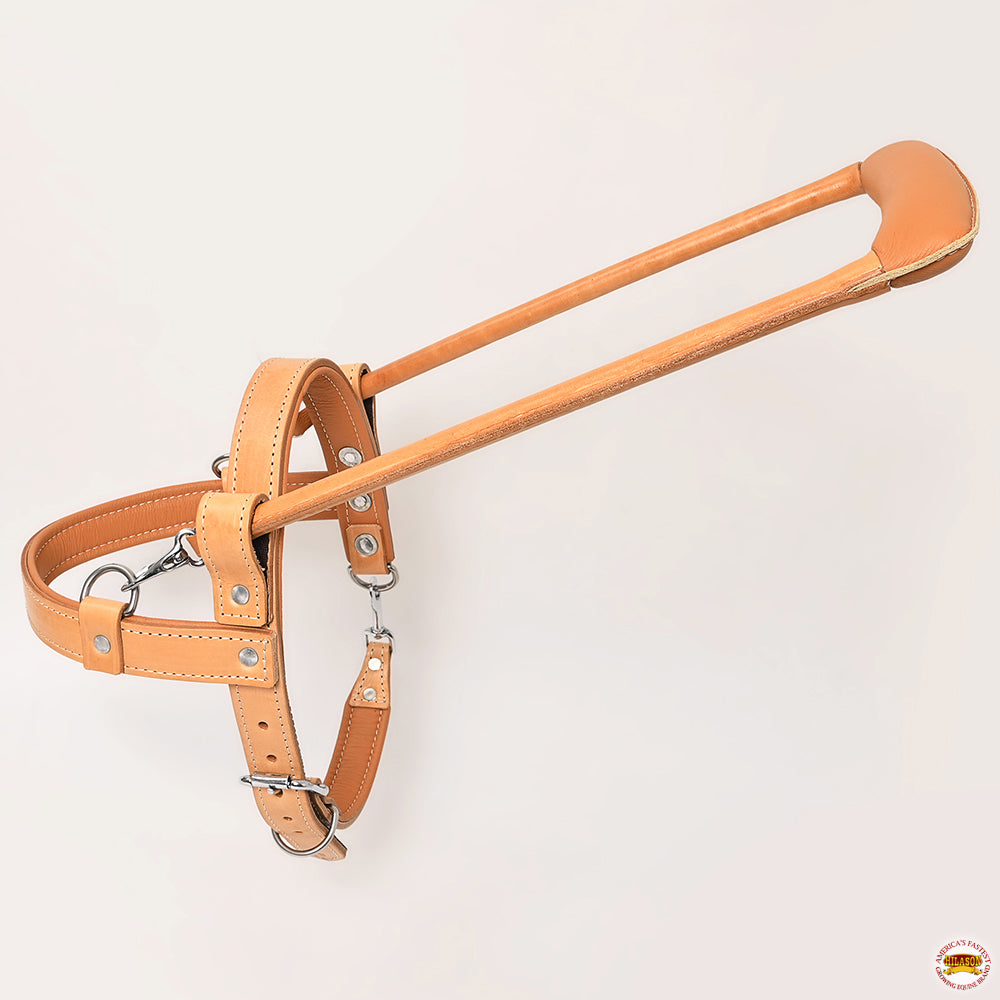 Tan Padded Genuine Leather Guide Dog Harness K516