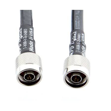 Ultra Low Loss Coaxial Cable with N-Male Connectors, 35 ft M142