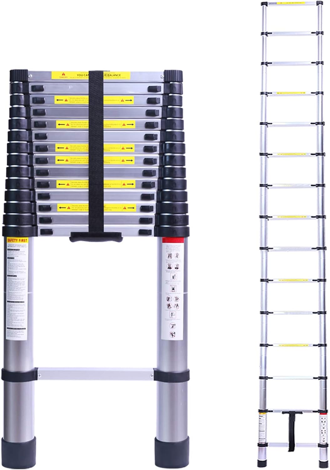19.7FT Telescopic Extension Ladder, 330LB Capacity G40793