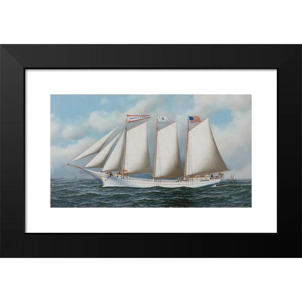 Black Modern Framed Museum Art Print R2422