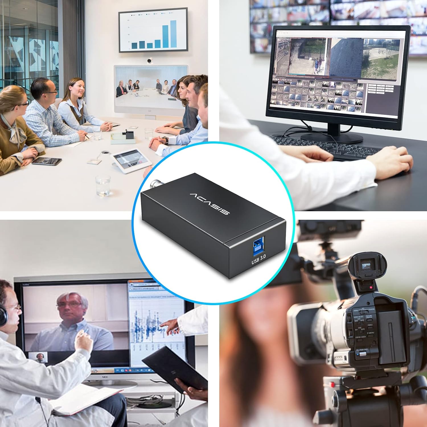 1080P AHD to USB3.0 Video Capture Card Pack of 2 E445
