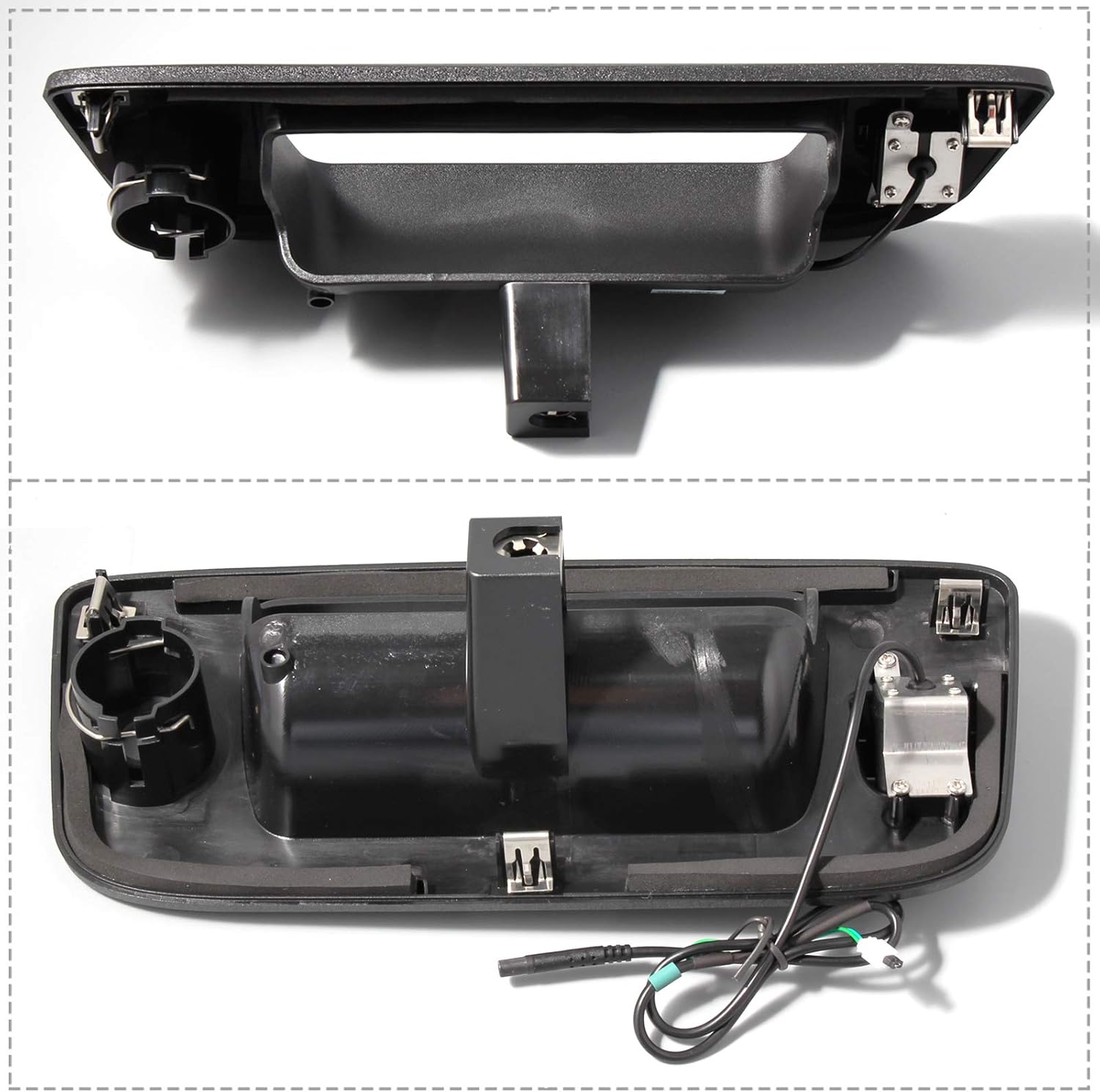 Tailgate Handle Backup Rear View Camera Black V449