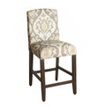 Tan/Taupe/Cream Fabric Counter-Height Barstool Q6799