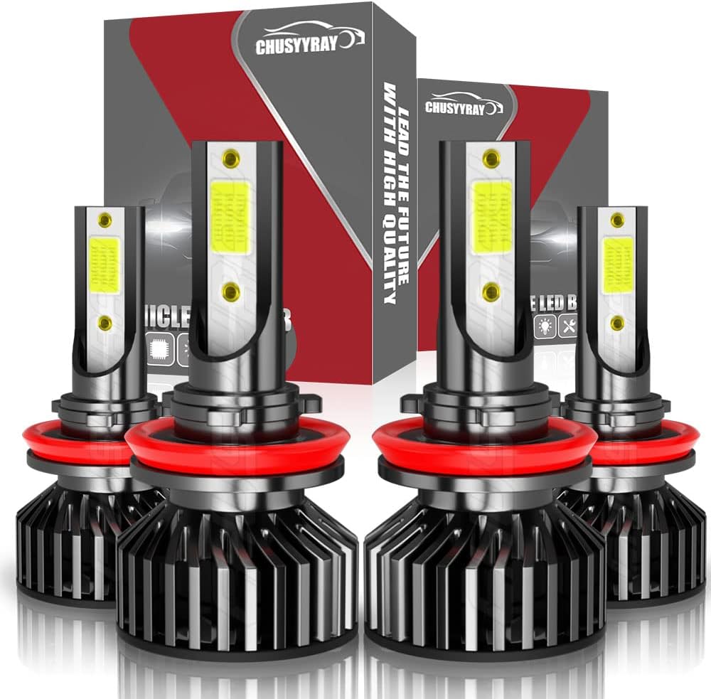 H11/H8/H9 LED Headlight Bulbs, 4 Pack F6567