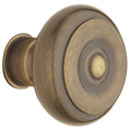 Satin Brass and Black Single Knob M640254
