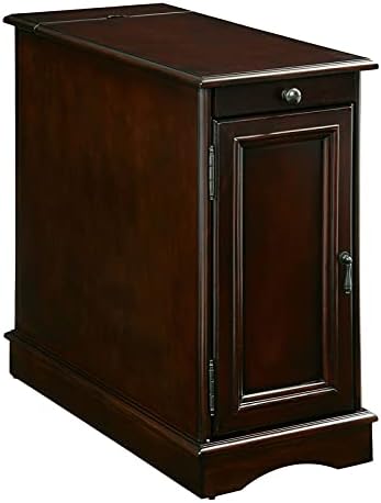 Cherry Wood Storage End Table X385217