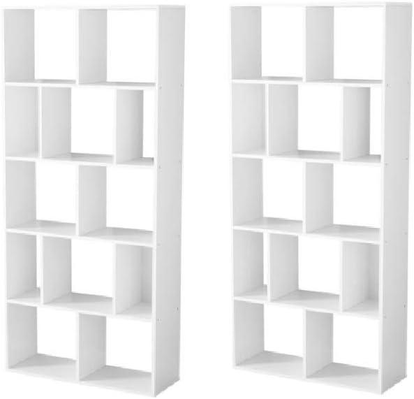 White 12-Shelf Bookcase N182297