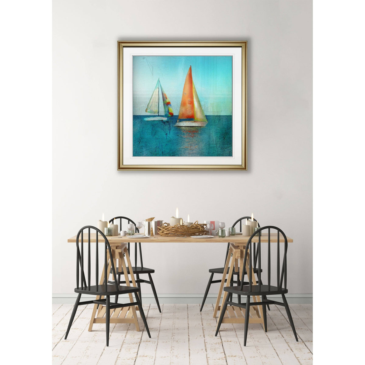 Framed Giclee Print 34x34 T432