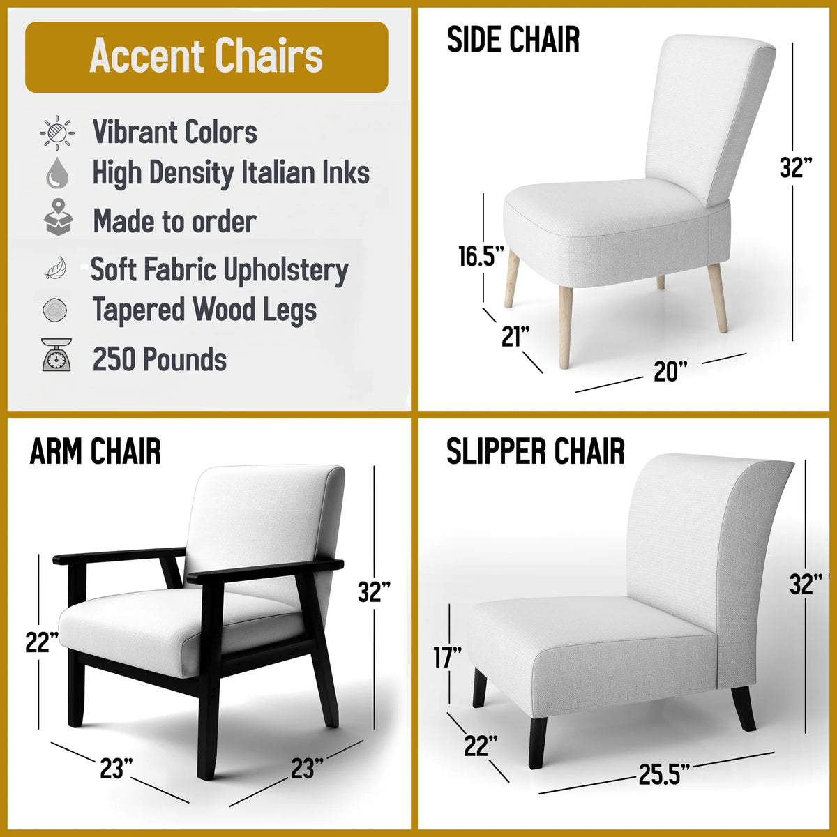Upholstered Traditional Accent Chair Q394