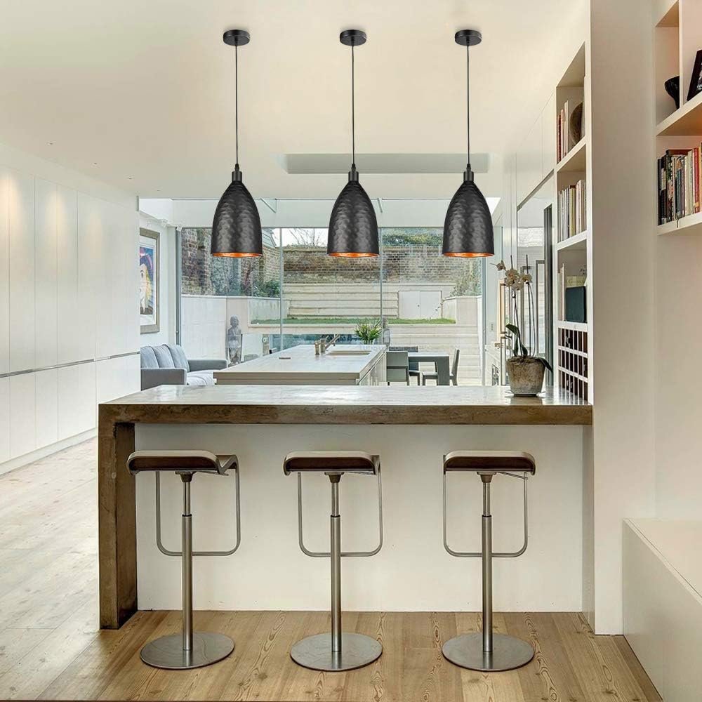 Black Metal Pendant Light N568776