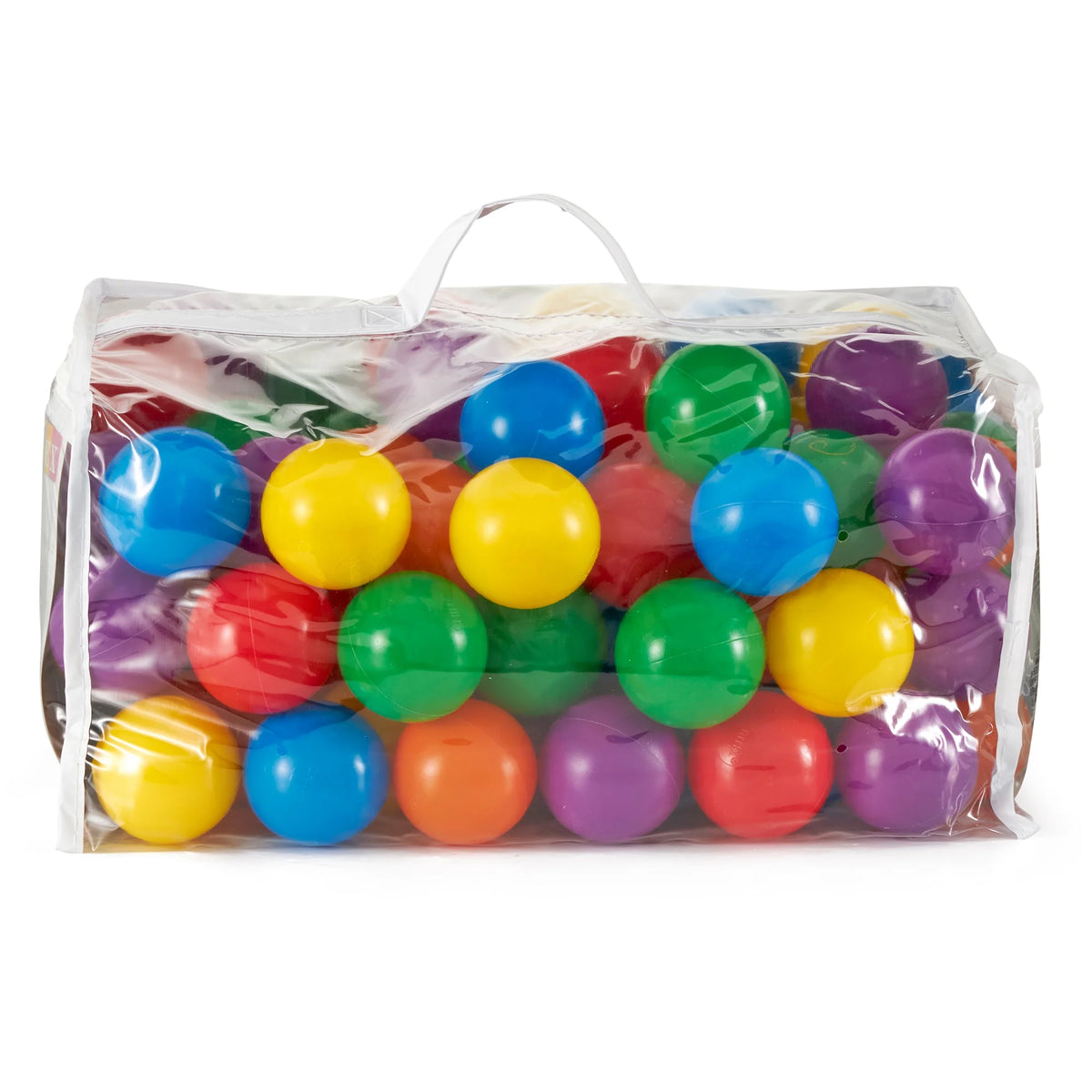 100 Large & 100 Small Plastic Multi-Colored Balls Y8139