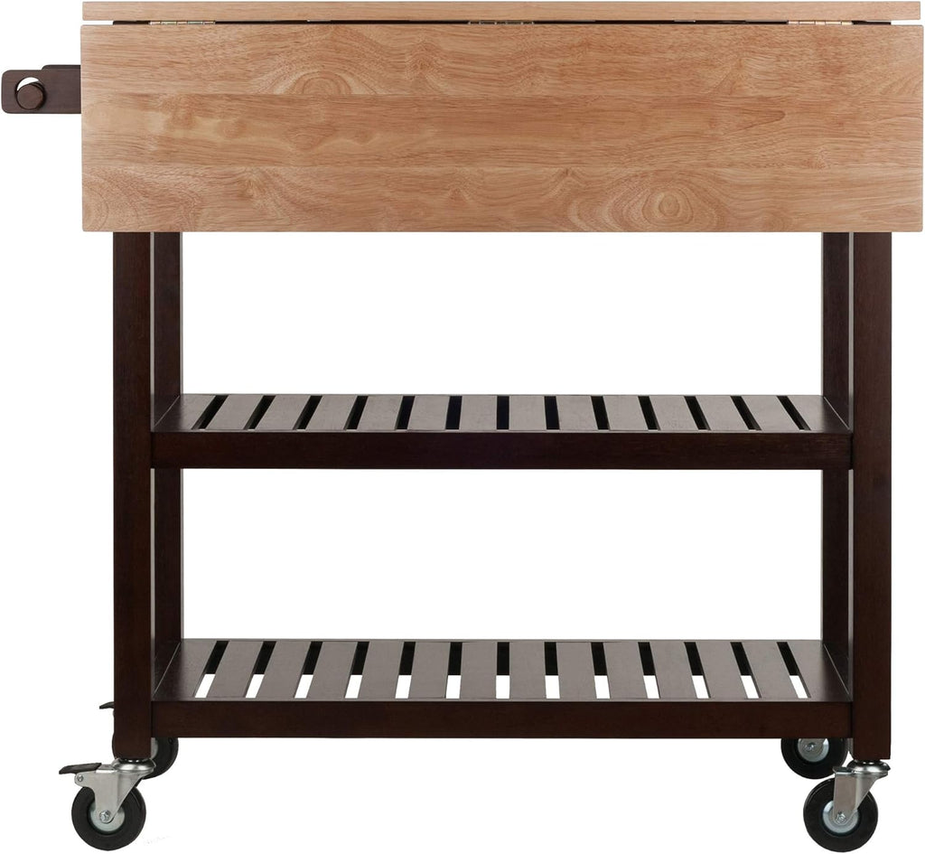 Cappuccino/Natural Kitchen Cart I803