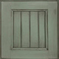 Poplar Standard Bookcase European Light Blue 3 Shelf Z951466