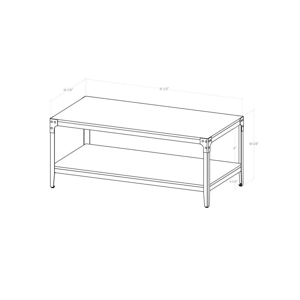 Dark Walnut Wood Coffee Table I394402