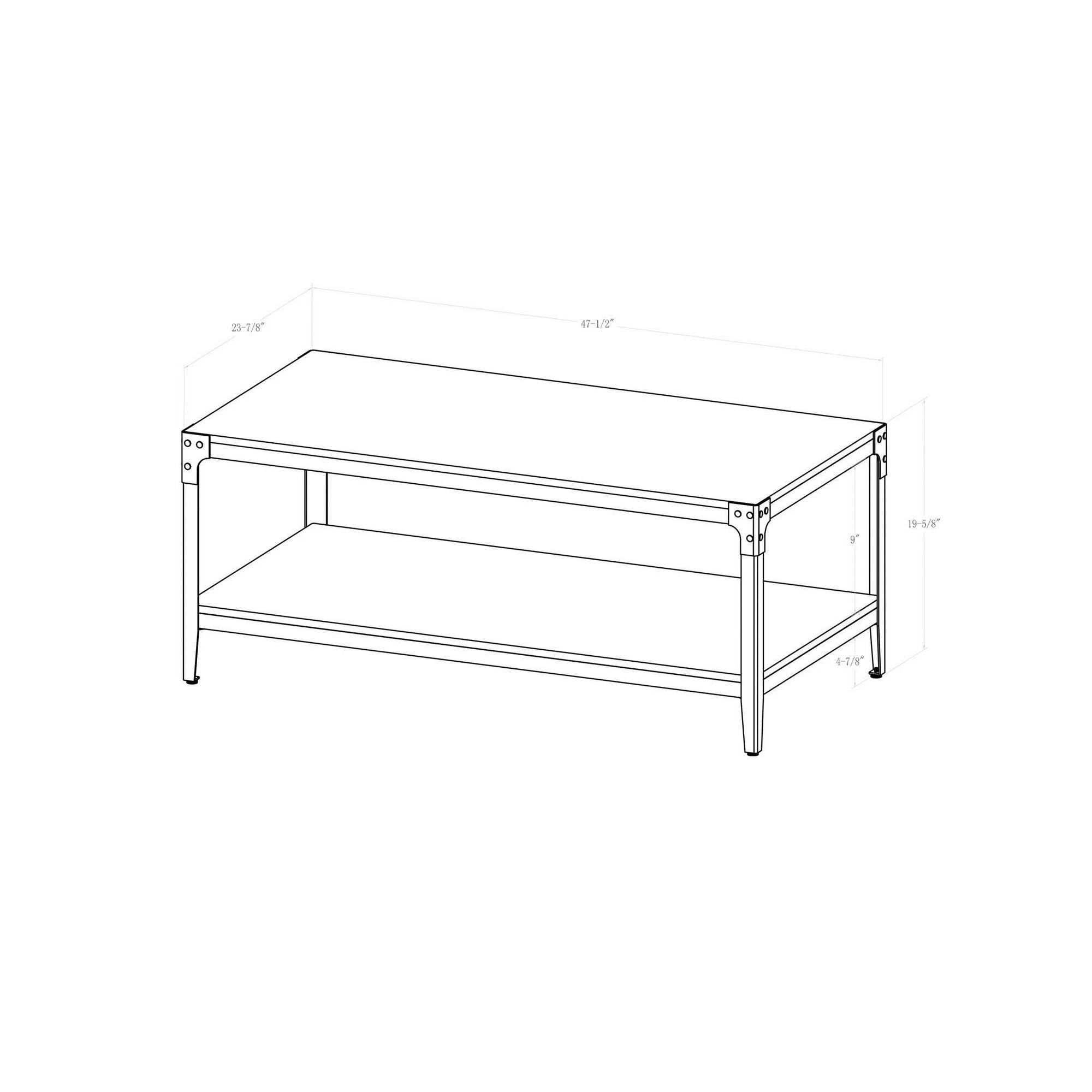 Dark Walnut Wood Coffee Table I394402