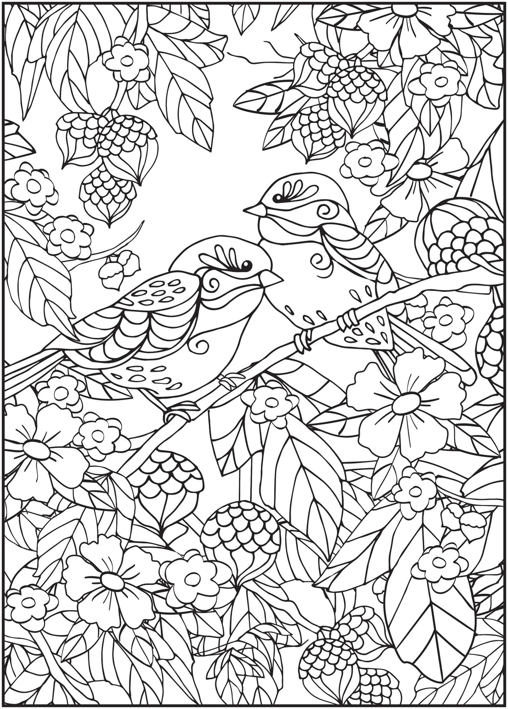 64 Pages Adult Coloring Book K923
