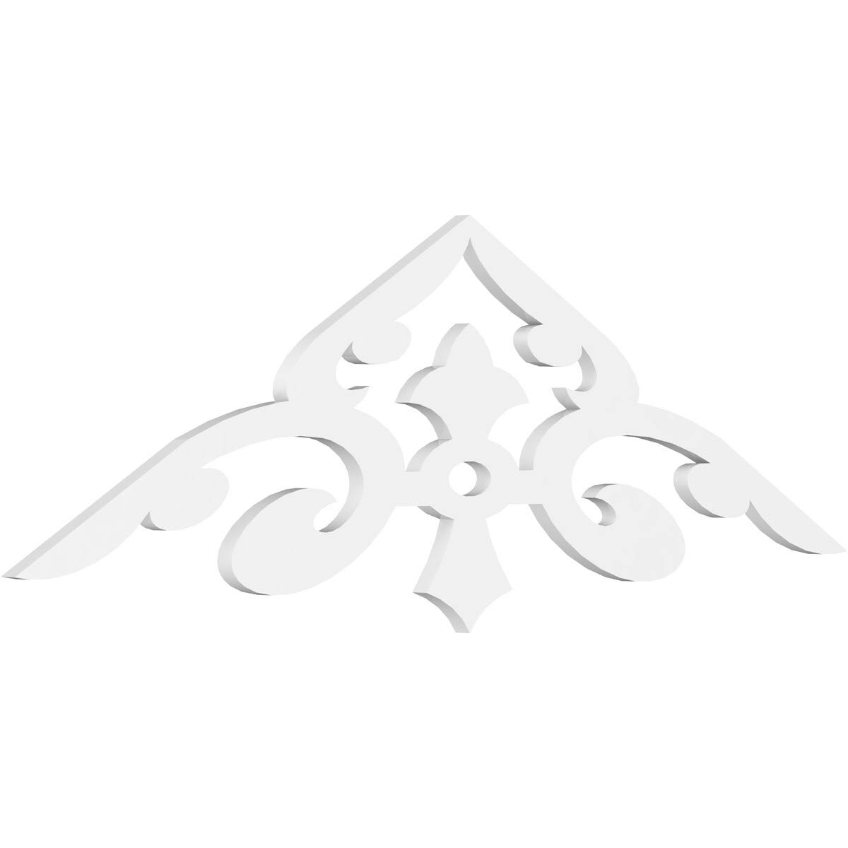 60x22W x 17 1/2x22H x 1x22P PVC Gable Pediment V926937